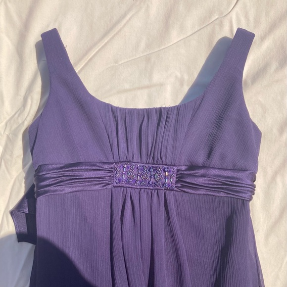 Girl's Purple Maxi Gown - Picture 1 of 3